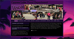 Desktop Screenshot of cypresslakevocal.com
