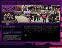 Tablet Screenshot of cypresslakevocal.com